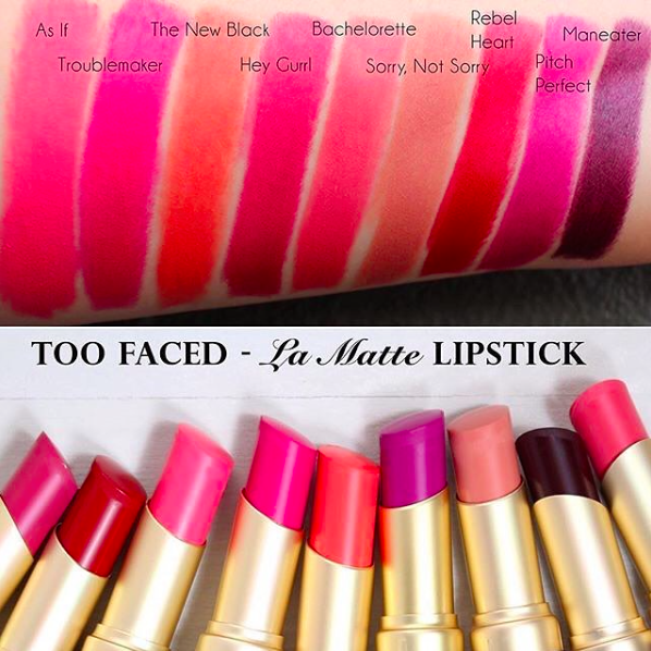 Nouveautés Too Faced 2016 Matte Lipstick
